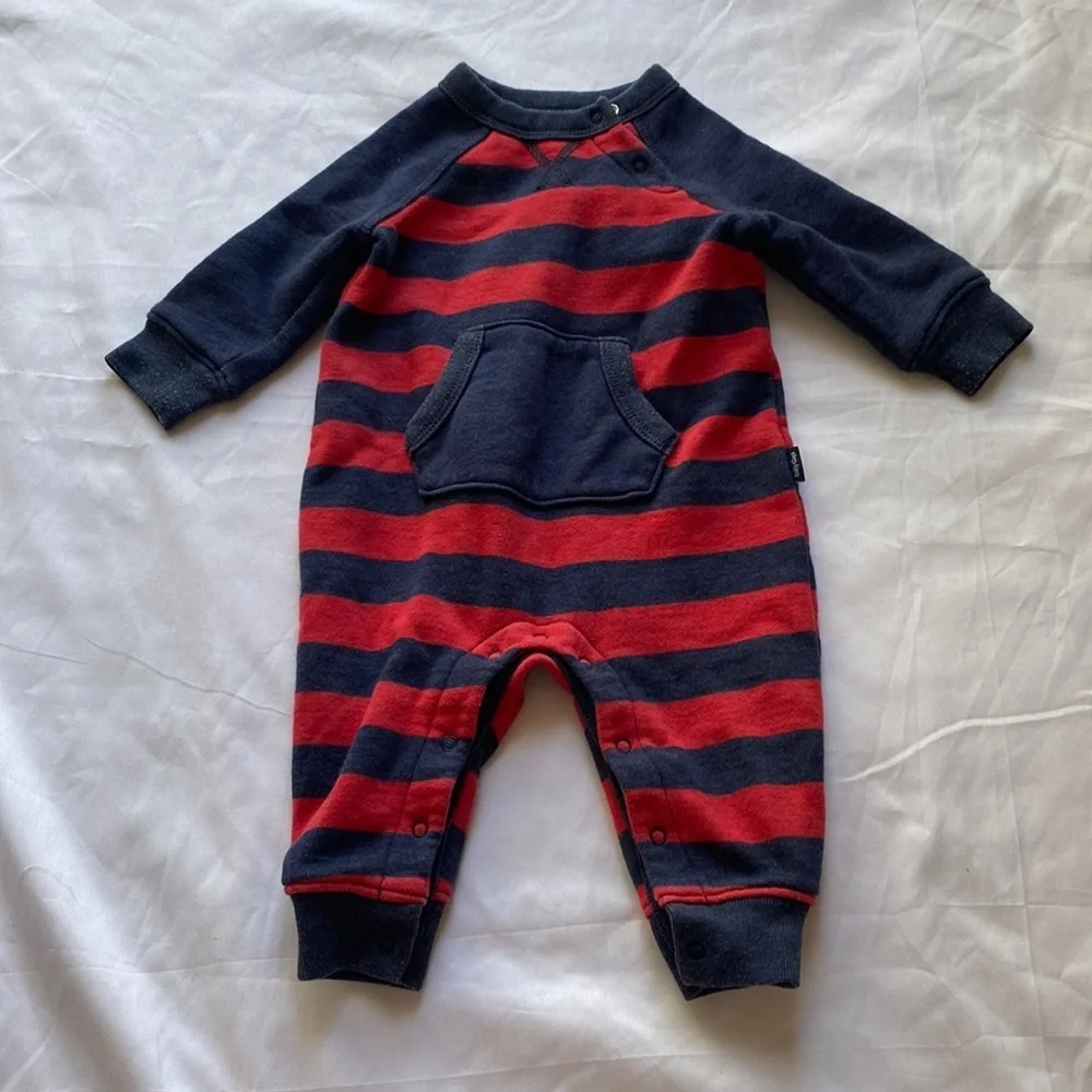 Baby Gap 3-6M Sweatshirt Outfit Navy‎ and Red Stripes